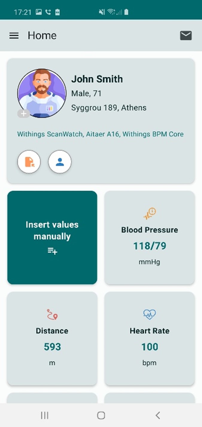 Mobile application: Patient/Beneficiary view