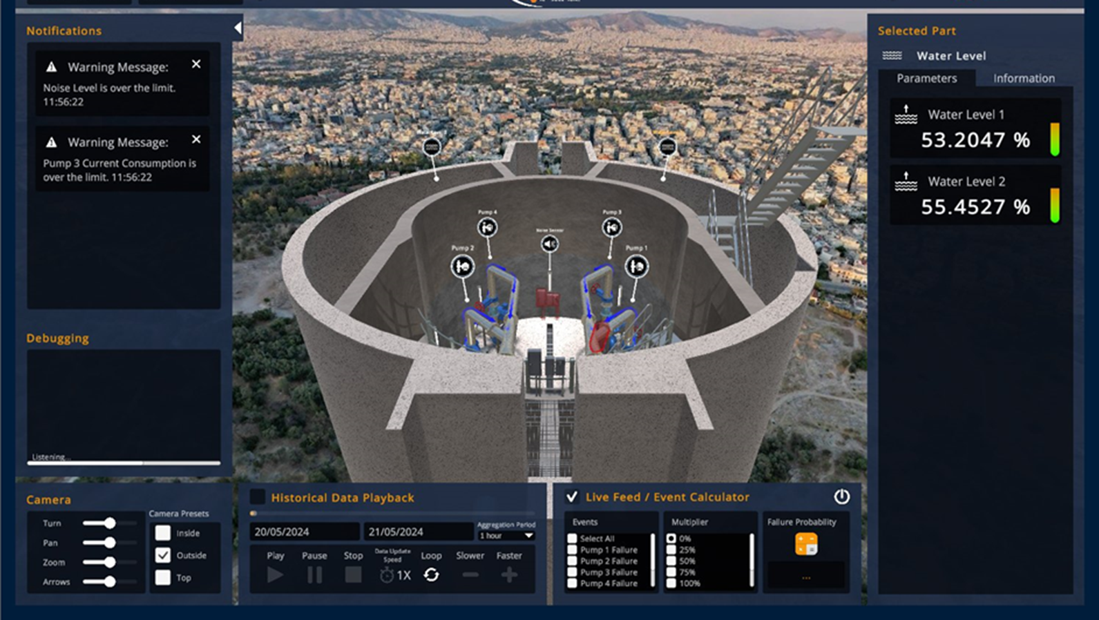 3D Digital Twin for Manufacturing Plants / Factories indicative screenshot